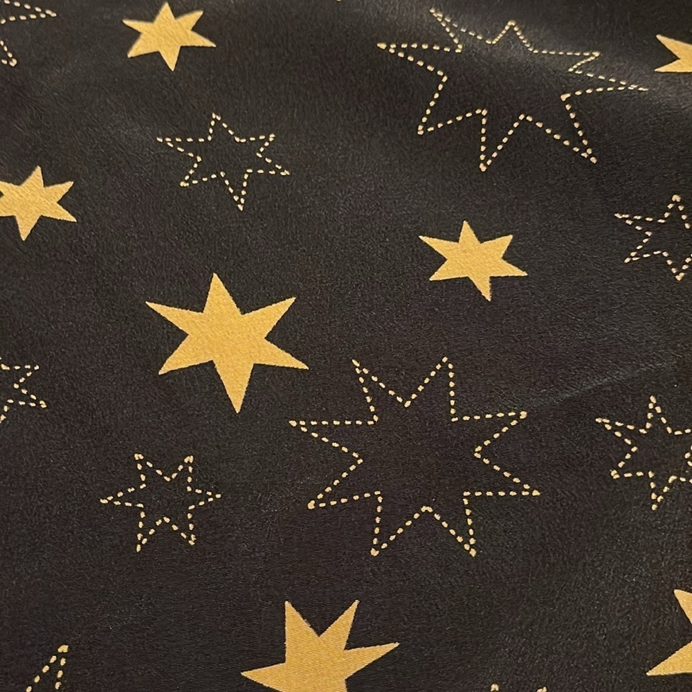 Moda international vintage silk star shell top size small - Picture 6 of 6